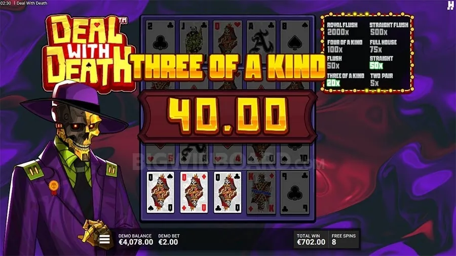 Mobile phone displaying a horror game